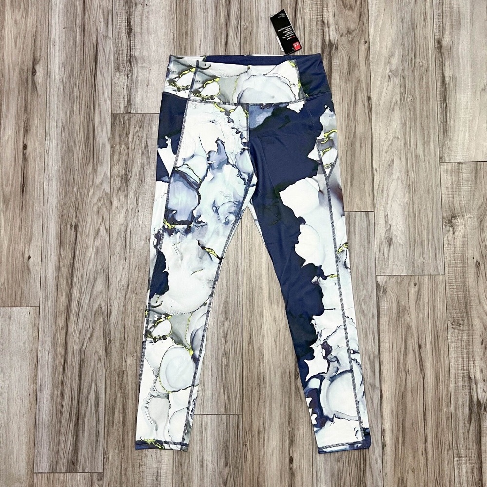 Under Armour Women's HeatGear Training Legging 1352180-497 Blue Ink NWT Size L